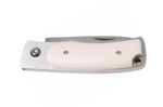 Couteau pliant Fallkniven U1EY Elmax manche Elforyn imitation ivoire 8,6cm + étui Cordura
