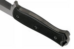 Couteau Fallkniven A1xb Expedition Knife Tungsten Carbide lame noire 16cm manche Thermorun noir + étui Zytel