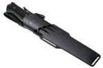 Couteau Fallkniven A1xb Expedition Knife Tungsten Carbide lame noire 16cm manche Thermorun noir + étui Zytel