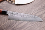 Couteau santoku japonais Kanetsugu Heptagon Uto martelé 17cm