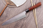 Couteau de chef japonais Kanetsugu Heptagon Uto martelé 20cm