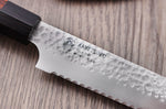 Couteau à pain japonais Kanetsugu Heptagon Uto martelé 21cm