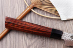 Couteau à pain japonais Kanetsugu Heptagon Uto martelé 21cm