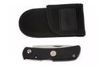 Couteau pliant Fallkniven TK4 Tre Kronor manche grilon noir 9,5cm + étui Cordura