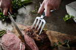 Fourchette à viande Steak Champ Bull Fork en zinc chromé 16,5cm