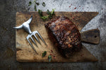 Fourchette à viande Steak Champ Bull Fork en zinc chromé 16,5cm