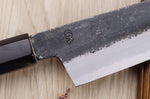 Couteau santoku kiritsuke 18cm japonais artisanal Sakai Kikumori Kikuzuki Kuro