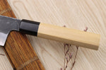Couteau santoku kiritsuke 18cm japonais artisanal Sakai Kikumori Kikuzuki Kuro