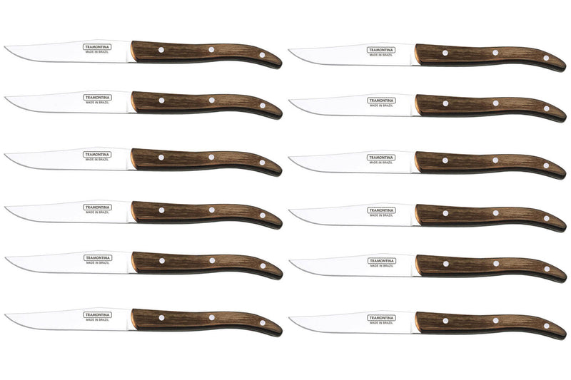 Set de 12 couteaux à steak Tramontina French lame lisse