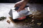 Presse pour barbecue et plancha Steak Champ en acier inoxydable 19x13x6,5cm
