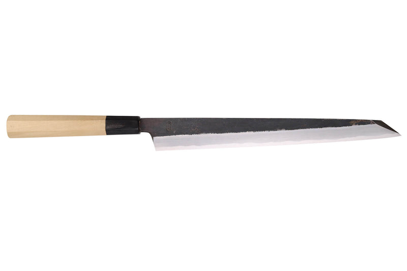Couteau yanagiba kiritsuke 27cm japonais artisanal Sakai Kikumori Kikuzuki Kuro