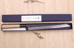 Couteau yanagiba kiritsuke 27cm japonais artisanal Sakai Kikumori Kikuzuki Kuro