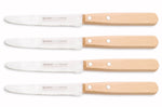 Coffret 4 couteaux de table Nogent Les Basiques manche en bois de hêtre