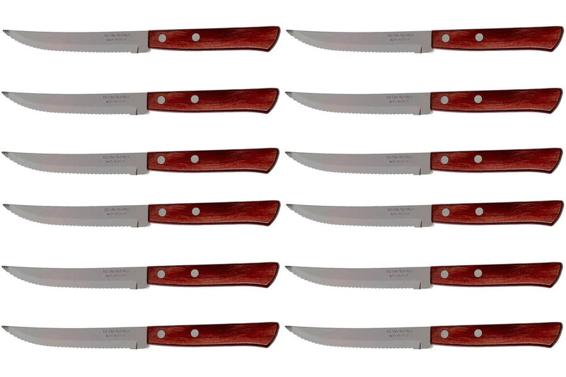 Set de 12 couteaux à steak Tramontina lame crantée