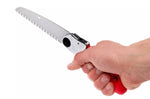 Scie pliante d'élagage Silky Pocketboy 34613 lame droite manche caoutchouc rouge 16cm
