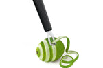 Canneleur Triangle forme U en inox manche en green grip
