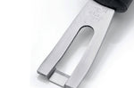 Canneleur Triangle forme U en inox manche en green grip