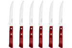Ménagère 24 couverts de table Tramontina en inox et bois rouge