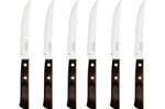 Ménagère 24 couverts de table Tramontina en inox et bois marron