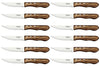 Set de 12 couteaux à steak Tramontina Jumbo lame 13cm manche marron