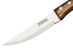 Set de 12 couteaux à steak Tramontina Jumbo lame 13cm manche marron
