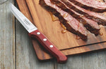 Set de 12 couteaux à steak Tramontina Gaucho lame 13cm manche rouge