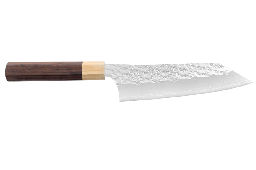 Couteau bunka japonais artisanal martelé Yu Kurosaki Senko 16,5cm acier SG2