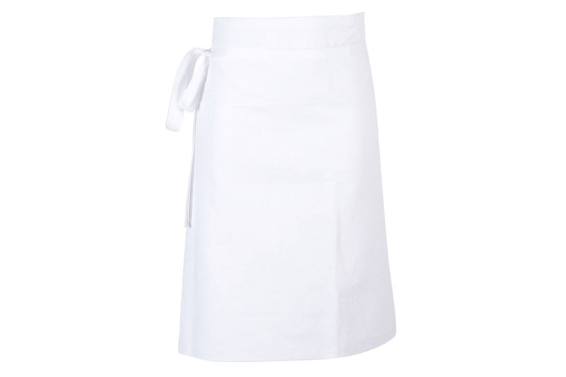 Tablier de cuisine mixte demi-chef Robur Phoenix blanc 100% coton
