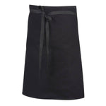 Tablier de cuisine mixte demi-chef Robur Phoenix noir 100% coton
