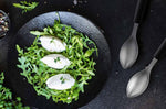 Set de 2 cuillères à quenelle Triangle en acier inox manches en green grip