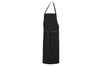 Tablier de cuisine mixte Robur Pise noir 100% coton
