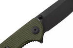 Couteau pliant Sencut Fritch S220141 manche en micarta vert 10,2cm