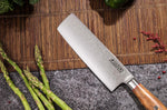 Couteau nakiri 17cm Wusaki Fujiko 10CR damas