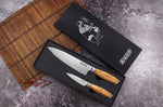 Coffret 2 couteaux Wusaki Fujiko 10CR damas Chef + Office