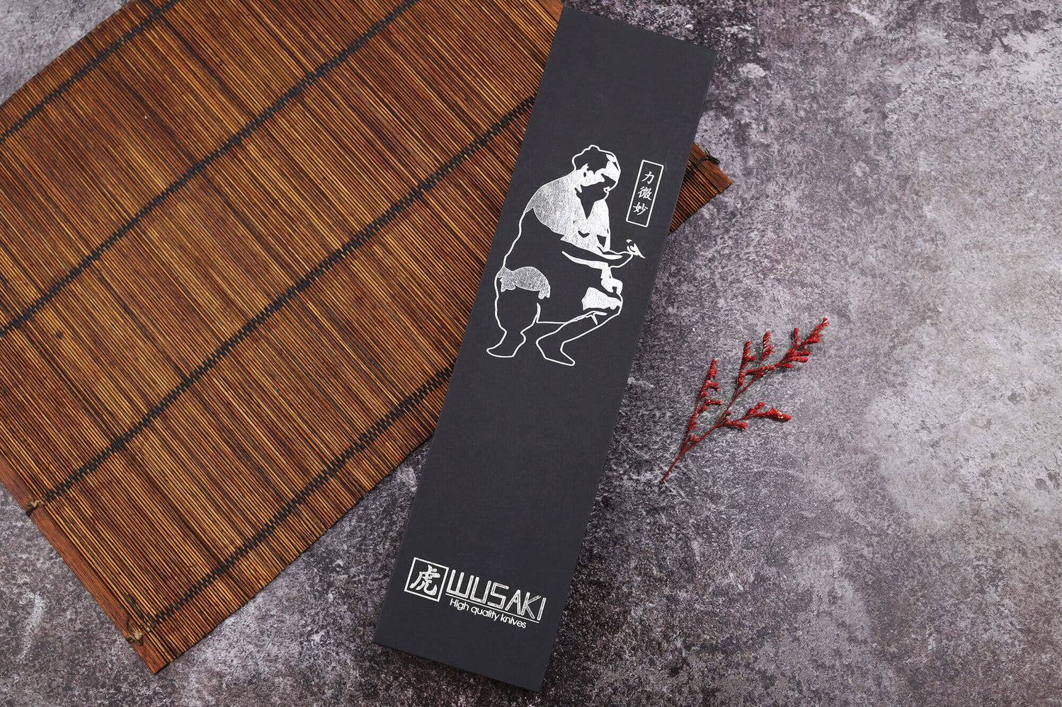 Couteau santoku 18cm Wusaki Fujiko 10CR damas
