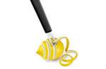 Canneleur Triangle forme V manche en green grip noir