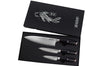 Coffret 3 couteaux Wusaki Fujiko Black 10CR Chef + Office + Universel