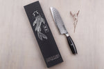 Couteau santoku 18cm Wusaki Fujiko Black 10CR