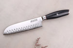 Couteau santoku 18cm Wusaki Fujiko Black 10CR