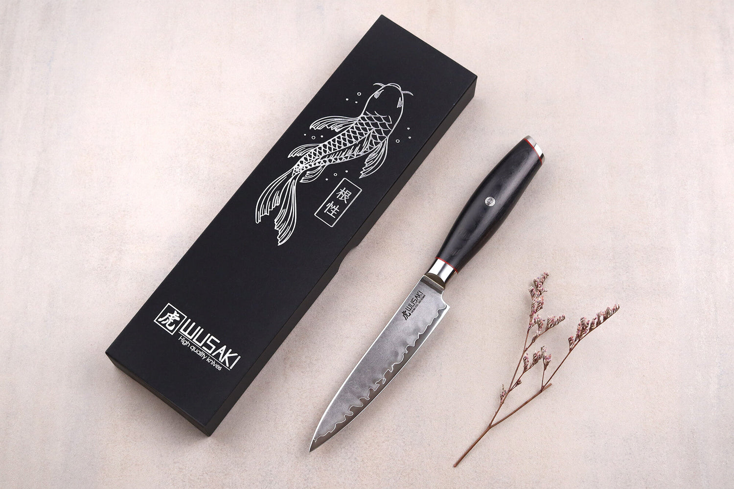 Couteau universel 12cm Wusaki Fujiko Black 10CR