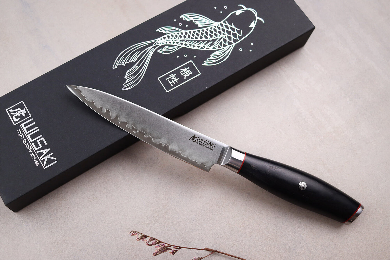 Couteau universel 12cm Wusaki Fujiko Black 10CR