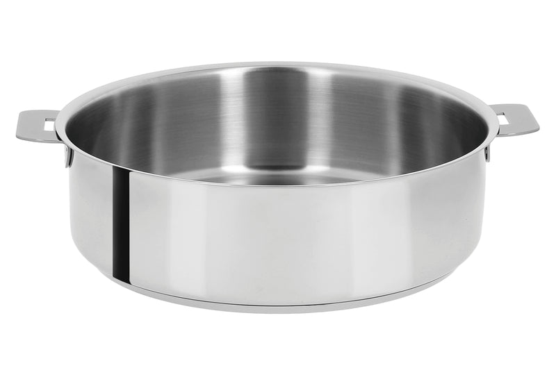 Sauteuse Cristel Mutine amovible en inox 3 plis - 28cm