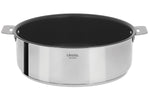 Sauteuse antiadhérente Cristel Casteline amovible Exceliss en inox 5 plis - 28cm