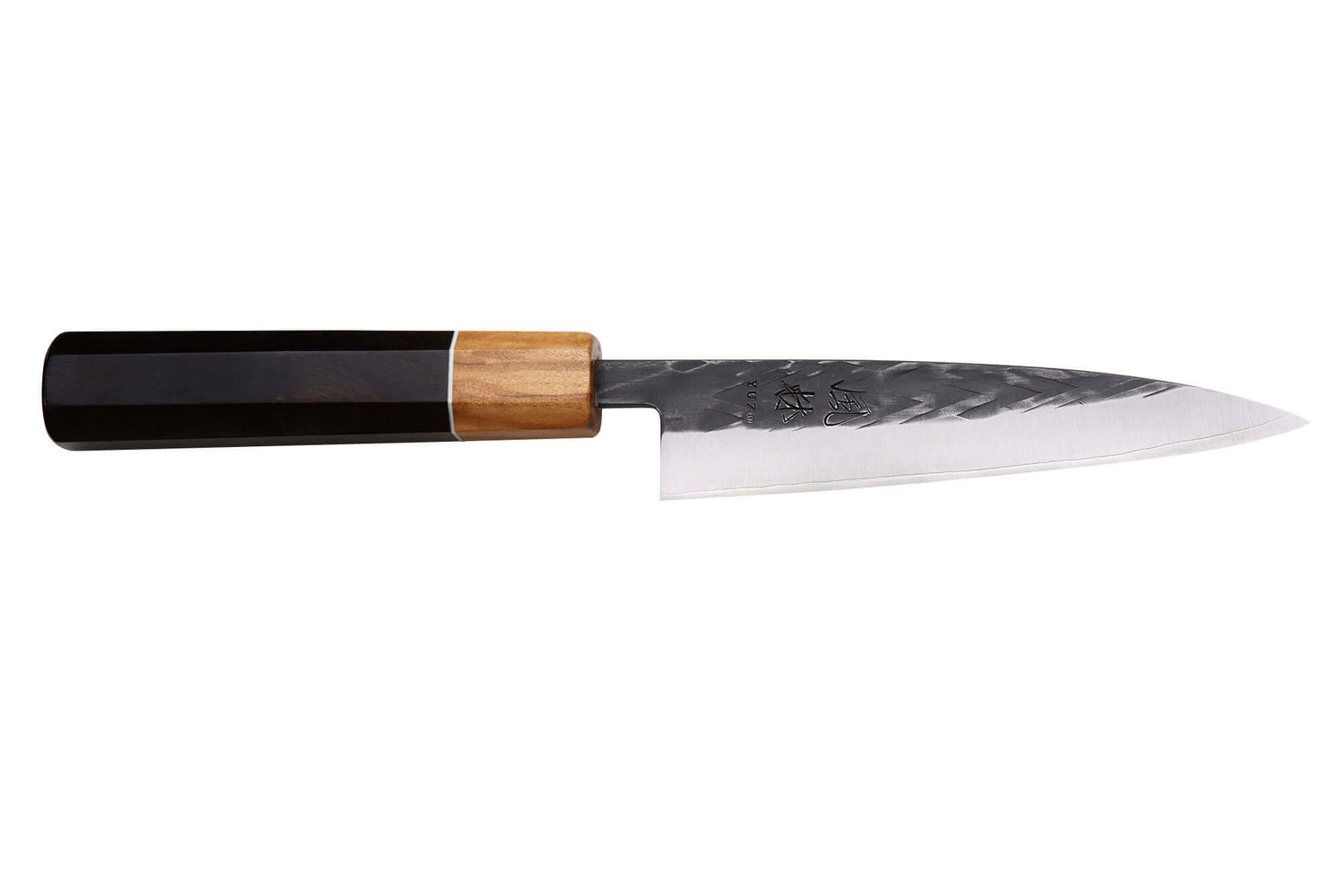Couteau universel 13,5cm japonais artisanal Yuzo Black SLD ébène et olivier