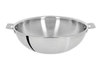 Wok Cristel Casteline amovible en inox 3 plis - 24cm