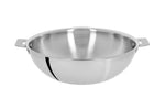 Wok Cristel Casteline amovible en inox 3 plis - 20cm