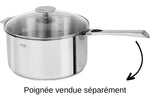 Faitout Cristel Casteline amovible en inox 5 plis