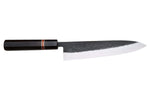 Couteau de chef 21cm japonais artisanal Yuzo Black SLD ébène et cognassier