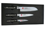 Coffret 3 couteaux japonais Kasumi Standard lames Damas