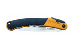 Scie pliante d'élagage Silky F180 141-18 lame droite manche caoutchouc bicolore noir/orange 14cm